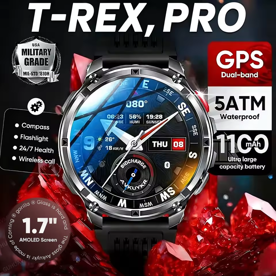 Gps Running Watch - 2026 New T-Rex3 Pro 1100mAh Battery