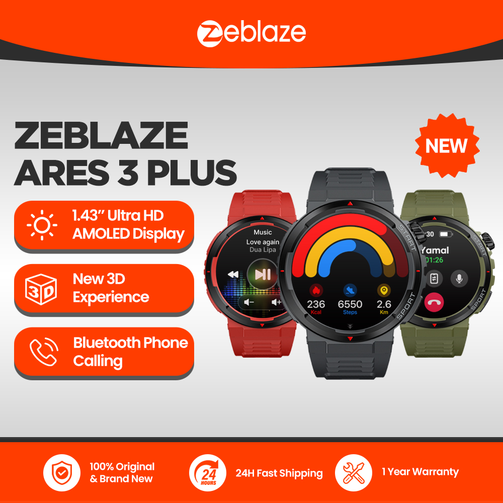 Gps Running Watch - New Zeblaze Ares 3 Plus 1.43''