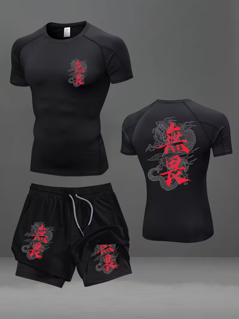 New men's slim fit suit quick  – Running Gear recenzja i cena