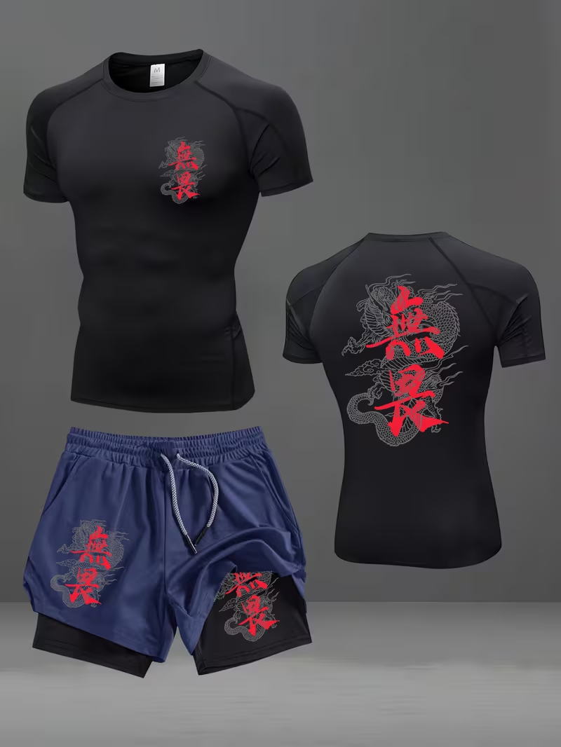 New men's slim fit suit quick  – Running Gear recenzja i cena