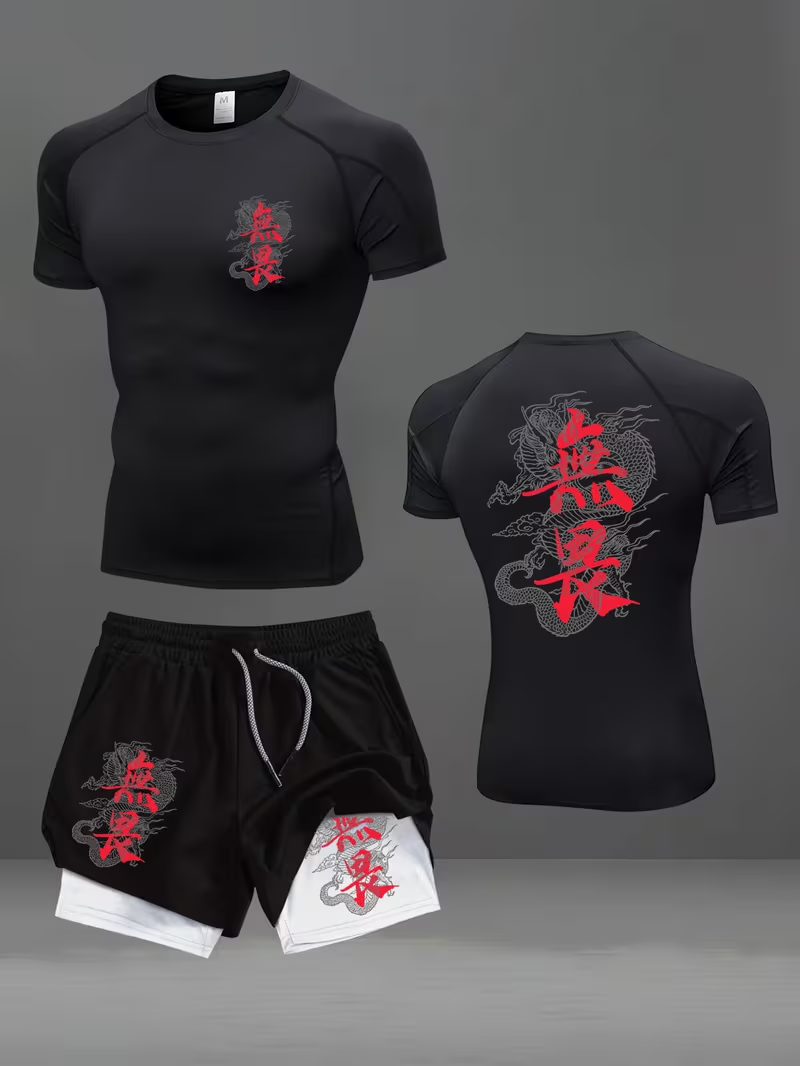 New men's slim fit suit quick  – Running Gear recenzja i cena