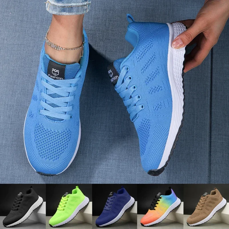 Women's Sneakers Breathable Kn – Running Gear Women recenzja i cena