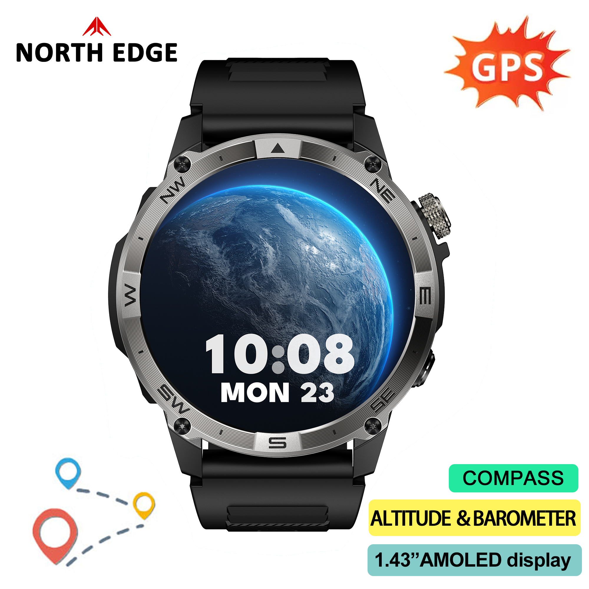 NORTH EDGE GPS Sports Smart Wa – Gps Running Watch recenzja i cena