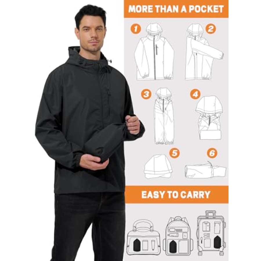 UIQUR Men's Cycling Jacket Rai – Running Gear In Rain recenzja i cena