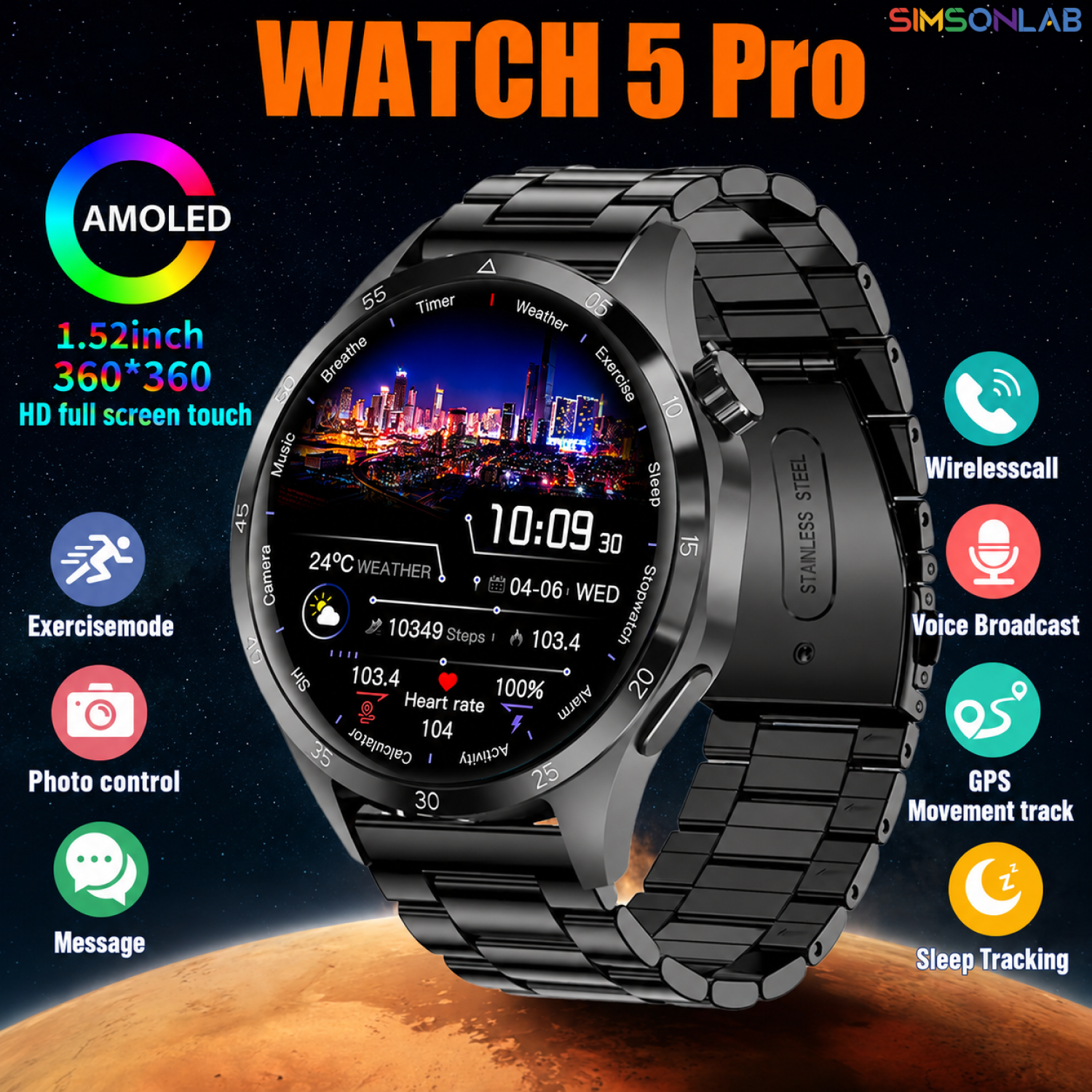 2026 Watch 5 Pro GPS Track Com – Gps Running Watch recenzja i cena