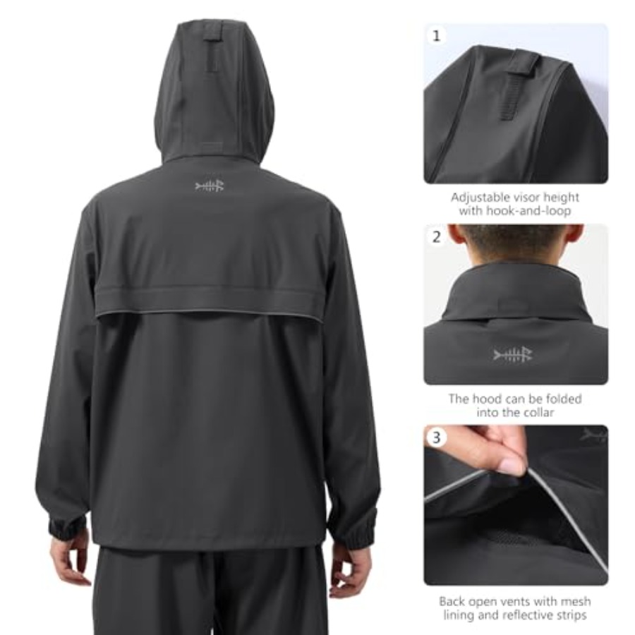 Men's Rain Suit Waterproof Bre – Running Gear In Rain recenzja i cena