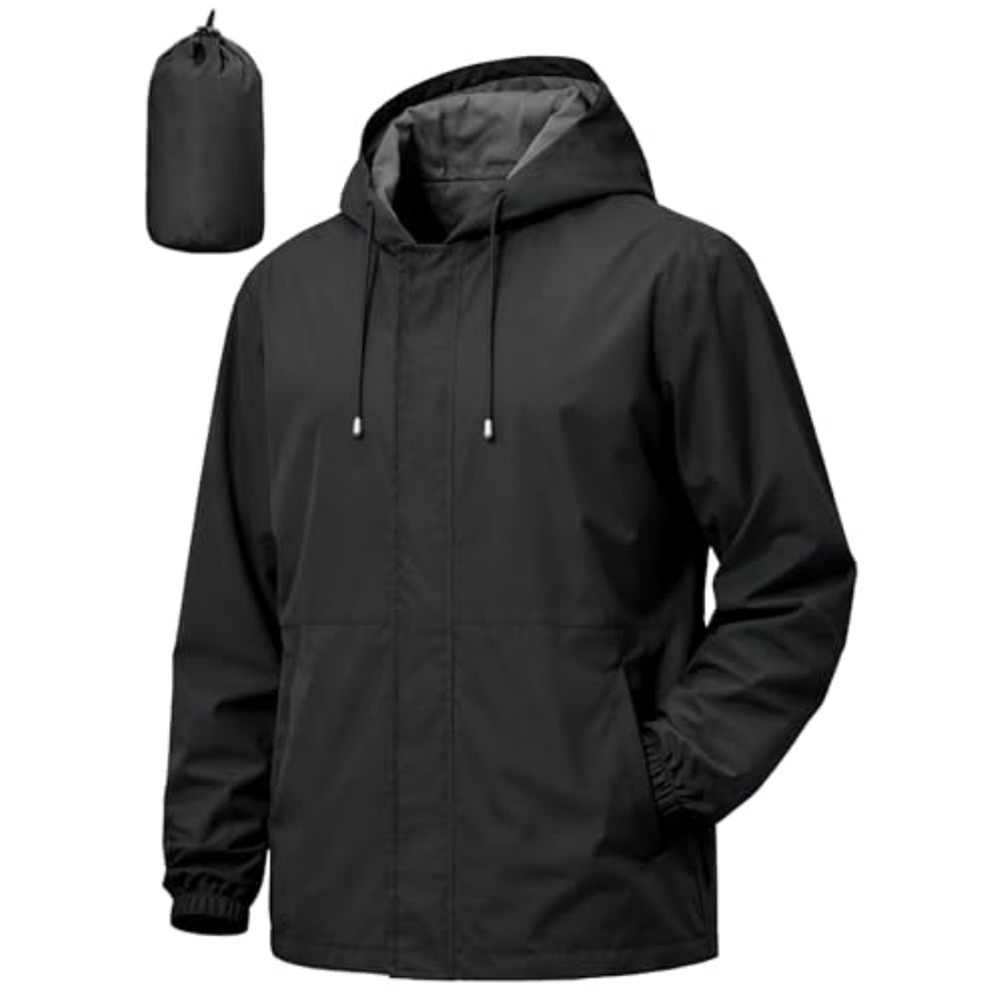 UIQUR Men's Rain Jacket Waterp – Running Gear In Rain recenzja i cena