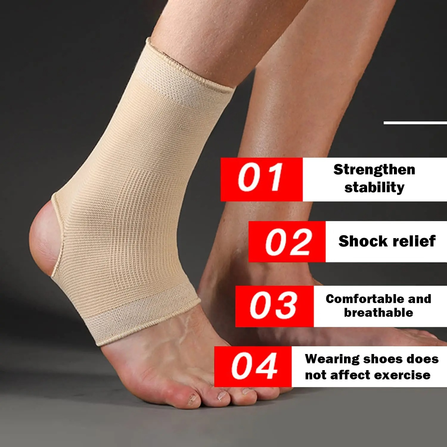 1pc Skin Color Sports Ankle Su – Running Gear recenzja i cena