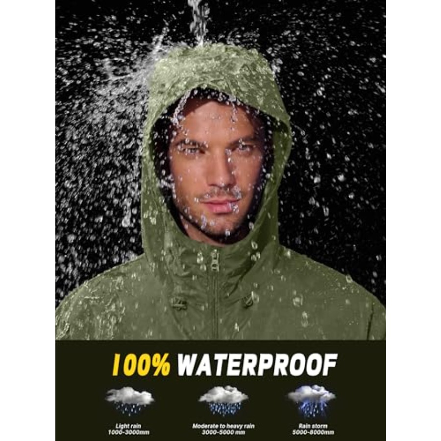 UIQUR Mens Rain Jacket Lightwe – Running Gear In Rain recenzja i cena