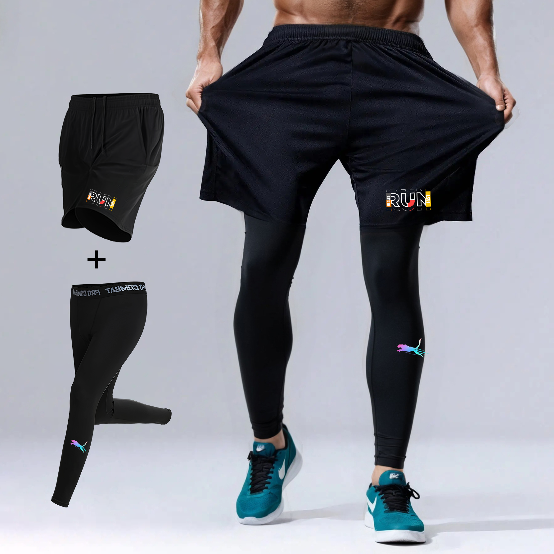 Men's 2 Piece Running Set Quic – Running Jogging Gear recenzja i cena
