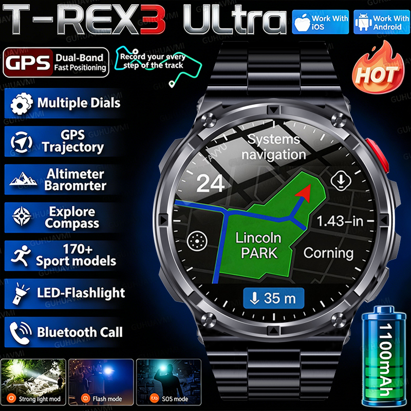 2026 New T-Rex3 Pro 1100mAh Ba – Gps Running Watch recenzja i cena