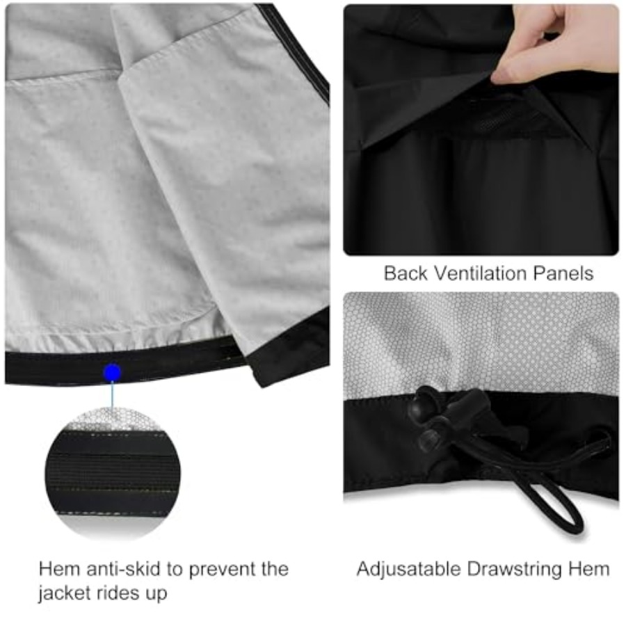 Men's Rain Jacket Waterproof W – Running Gear In Rain recenzja i cena