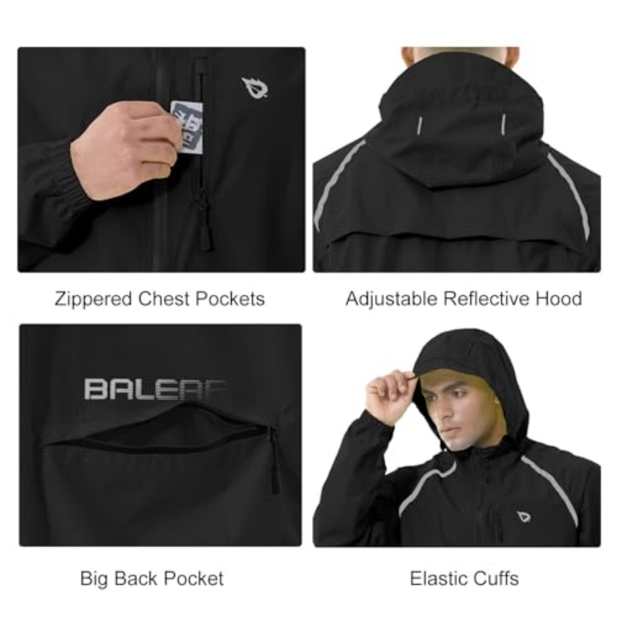 Men's Rain Jacket Waterproof W – Running Gear In Rain recenzja i cena