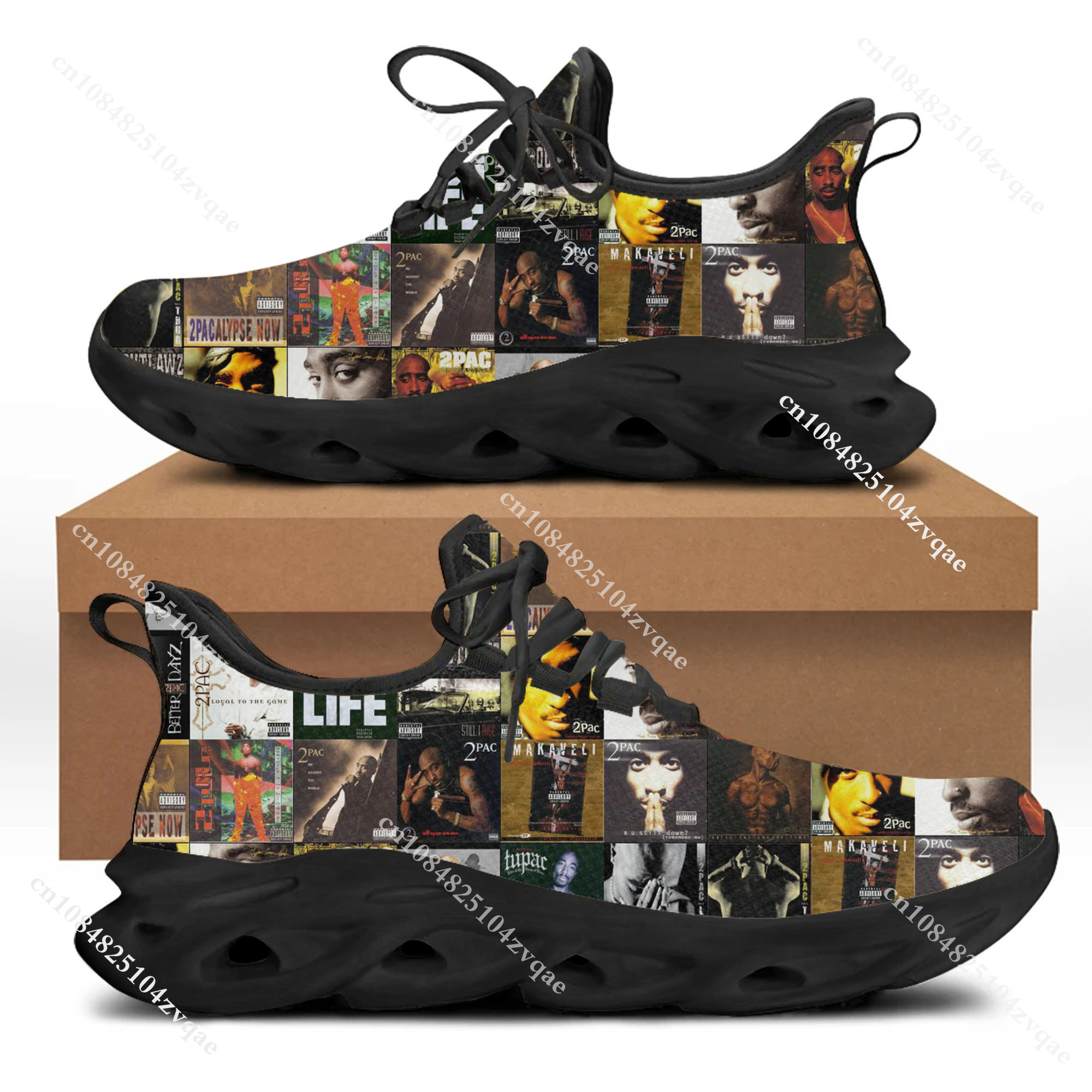 Tupac Rapper 2Pac Flats Sneake – Running Gear Women recenzja i cena