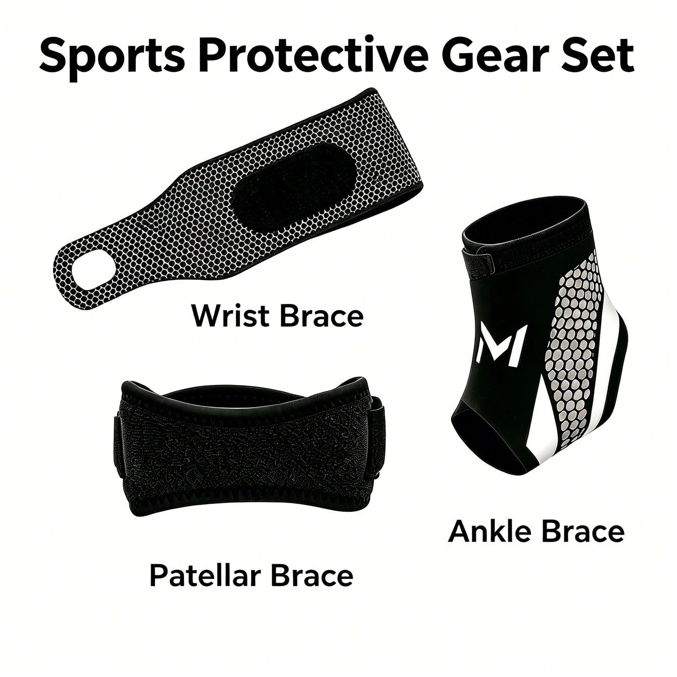 3Pcs Sports Protective Gear Se – Running Gear Knee recenzja i cena
