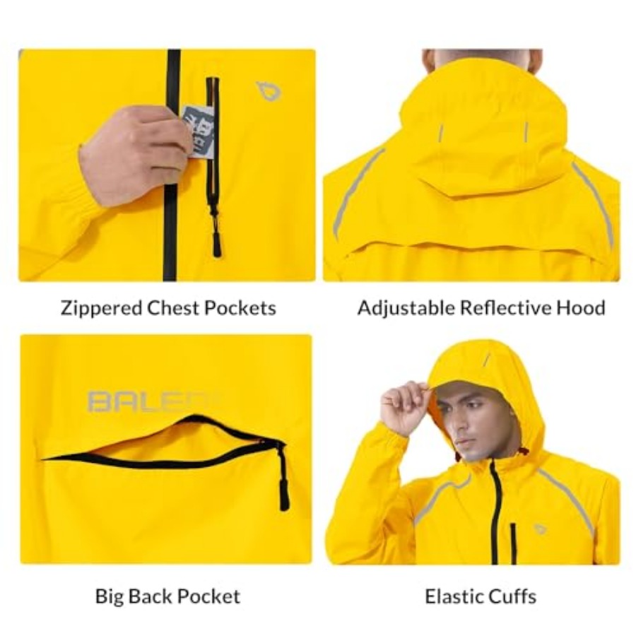 Men's Rain Jacket Waterproof W – Running Gear In Rain recenzja i cena