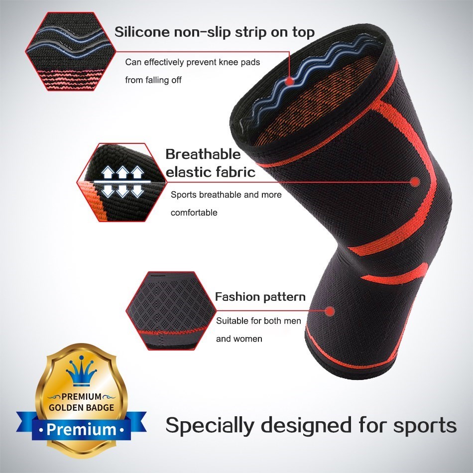 WOSWEIR-1 PC Elastic Knee Pads – Running Gear Knee recenzja i cena