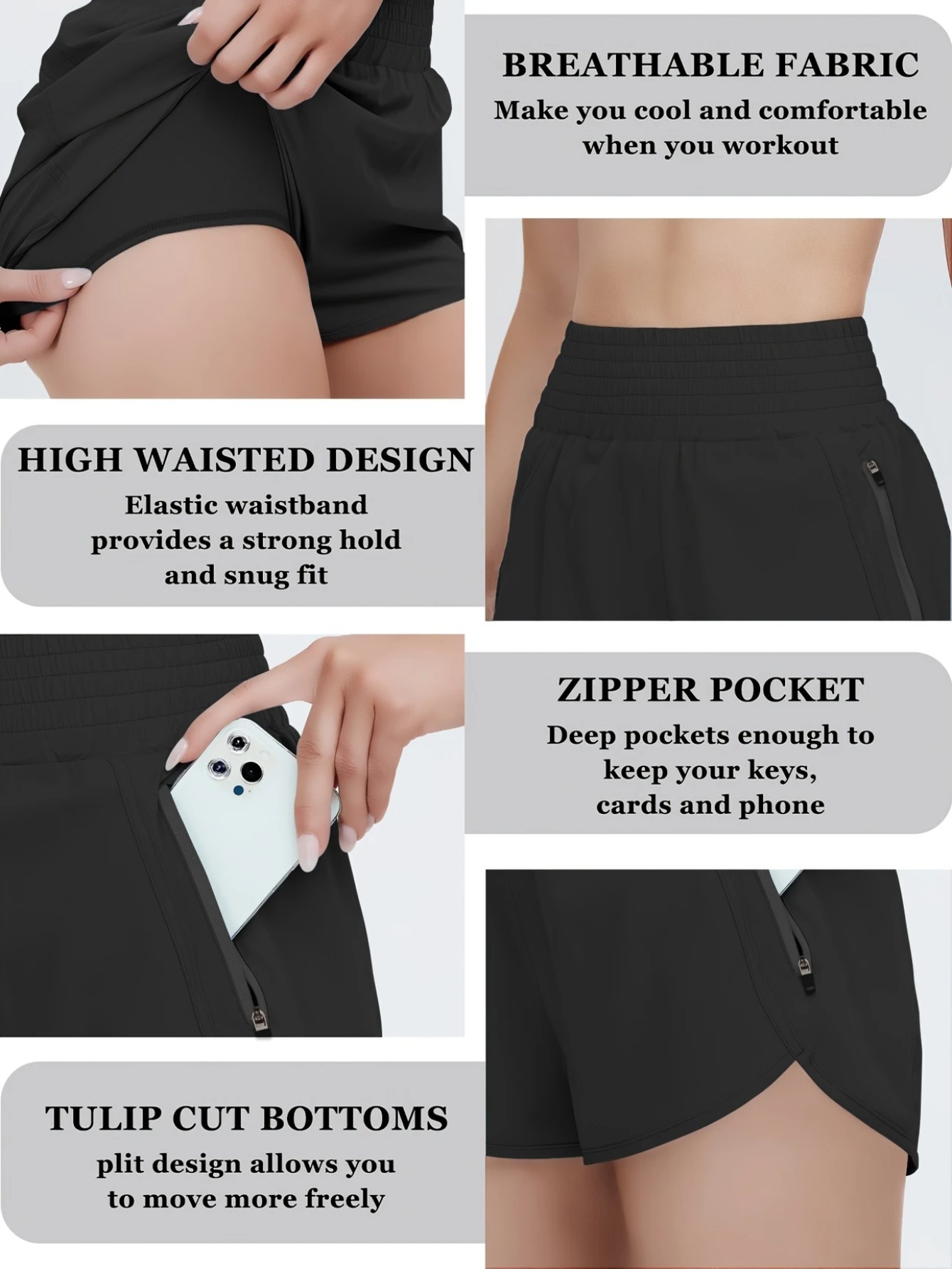Women's High-waisted Sports Sh – Running Gear Women recenzja i cena