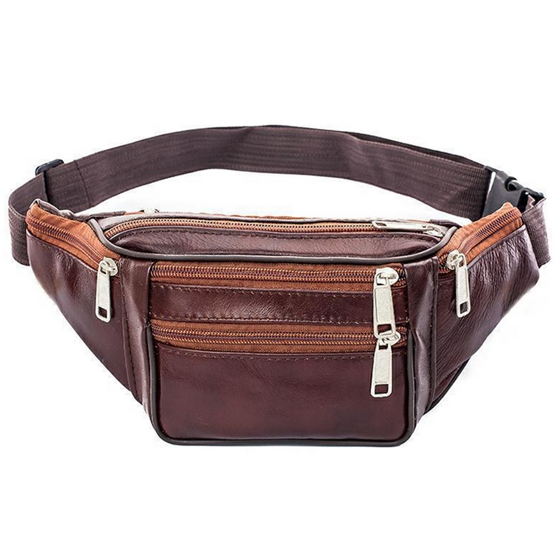 Leather Men Waist Chest Bag Th – Running Gear Belt recenzja i cena